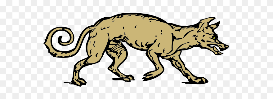 Dirty Dog Vector Image - Cartoon Mangy Dog Clipart