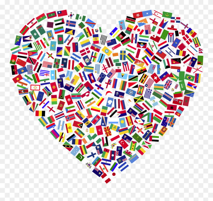 Heart,symmetry,area - Countries United Clipart