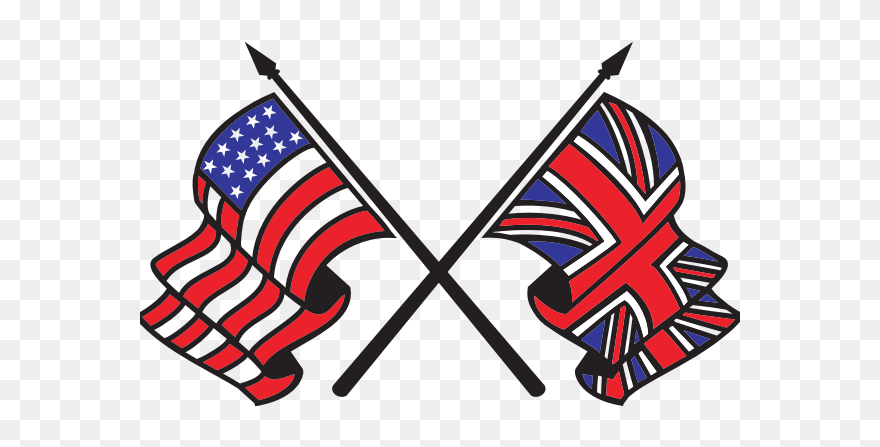 Britain And American Flag Clipart