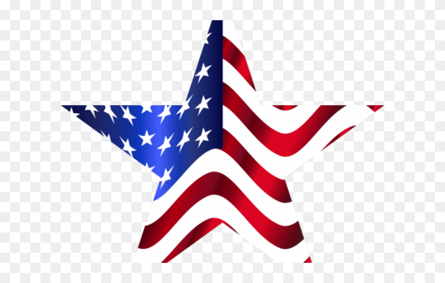 American Flag Star Png Clipart