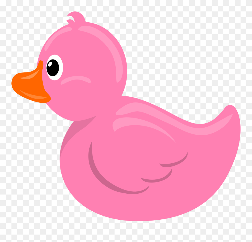 Rubber Stormdesignz Pink - Clip Art Cute Rubber Duck Cartoon - Png Download