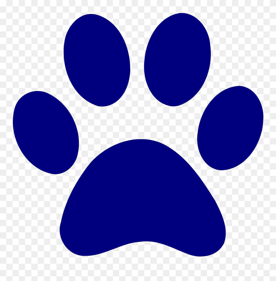 Singapore Flag Clipart Paw Print - Blue Paw Patrol Paws - Png Download