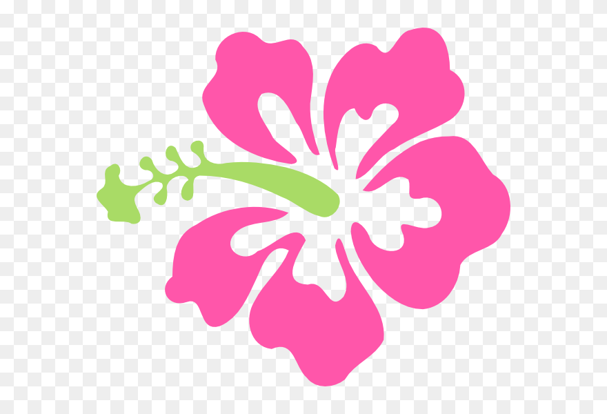 Clipart Hibiscus Flower Transparent Background - Png Download