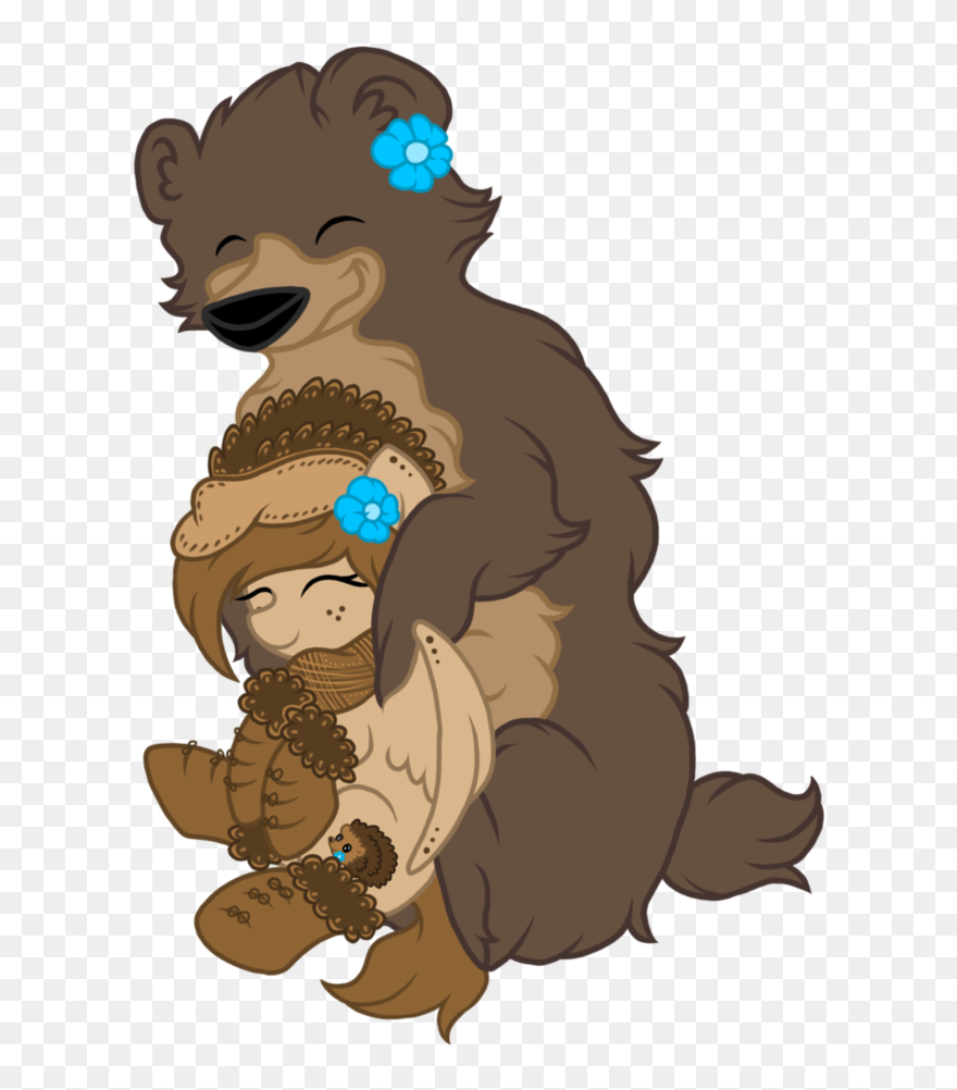 Cartoon Bear Hug Clipart - Hug Beargay - Png Download