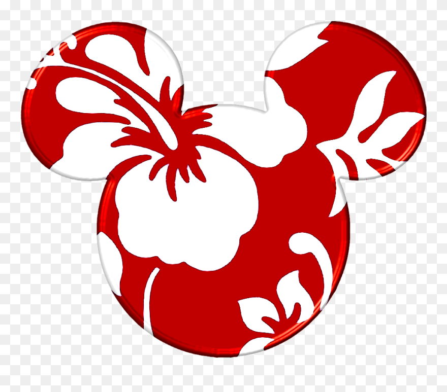 Aloha Mickey Mouse Clipart - Hawaiian Mickey Head - Png Download