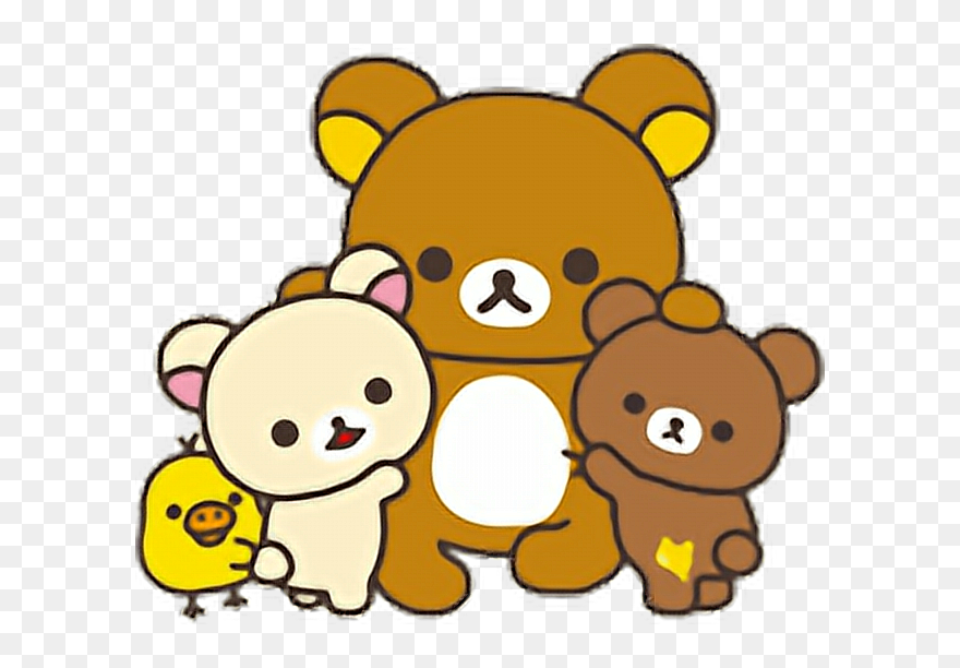 Transparent Teddy Bears Hugging Clipart - Rilakkuma And Friends - Png Download