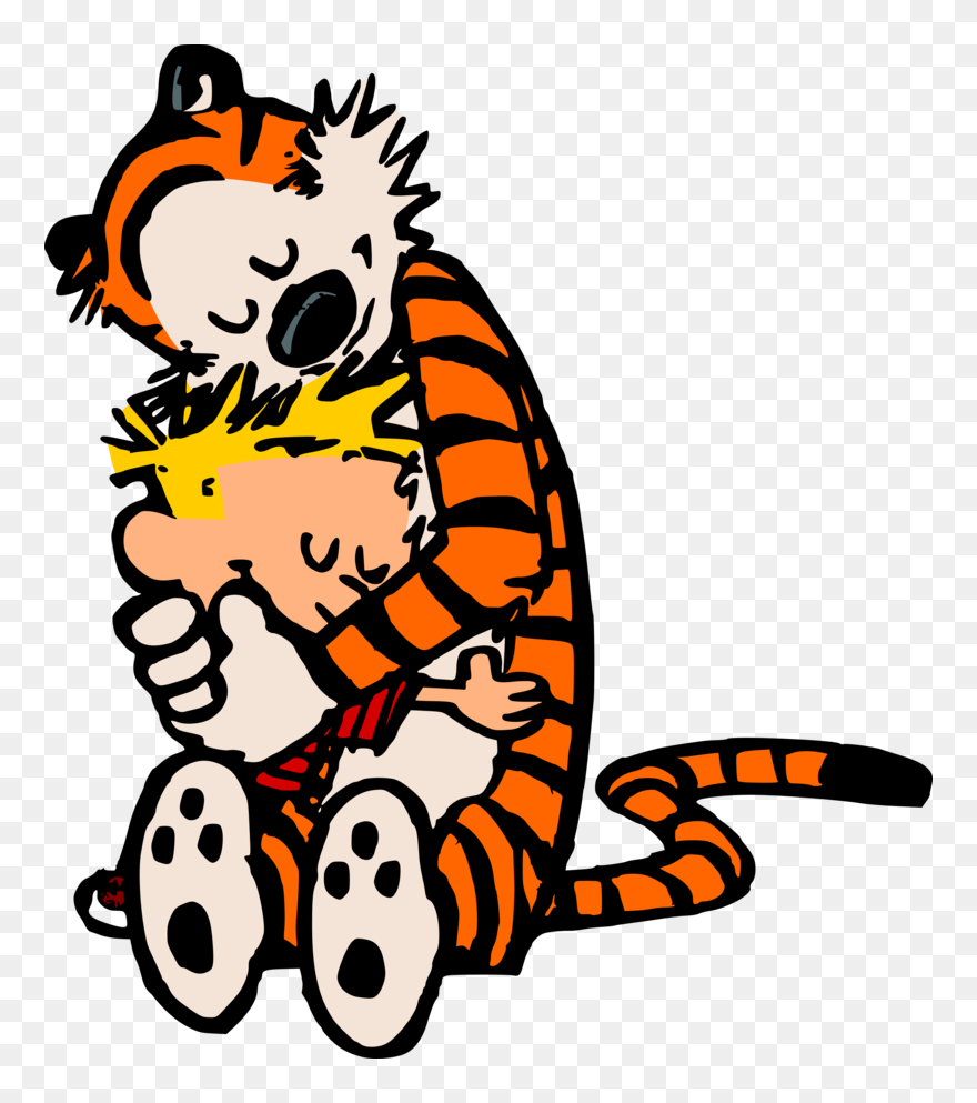 Hug Clipart Transparent - Calvin And Hobbes Transparent - Png Download