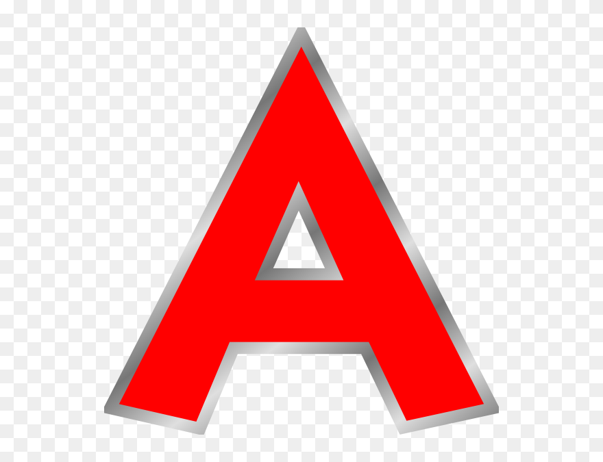 Red A Clip Art At Clker - Png Download