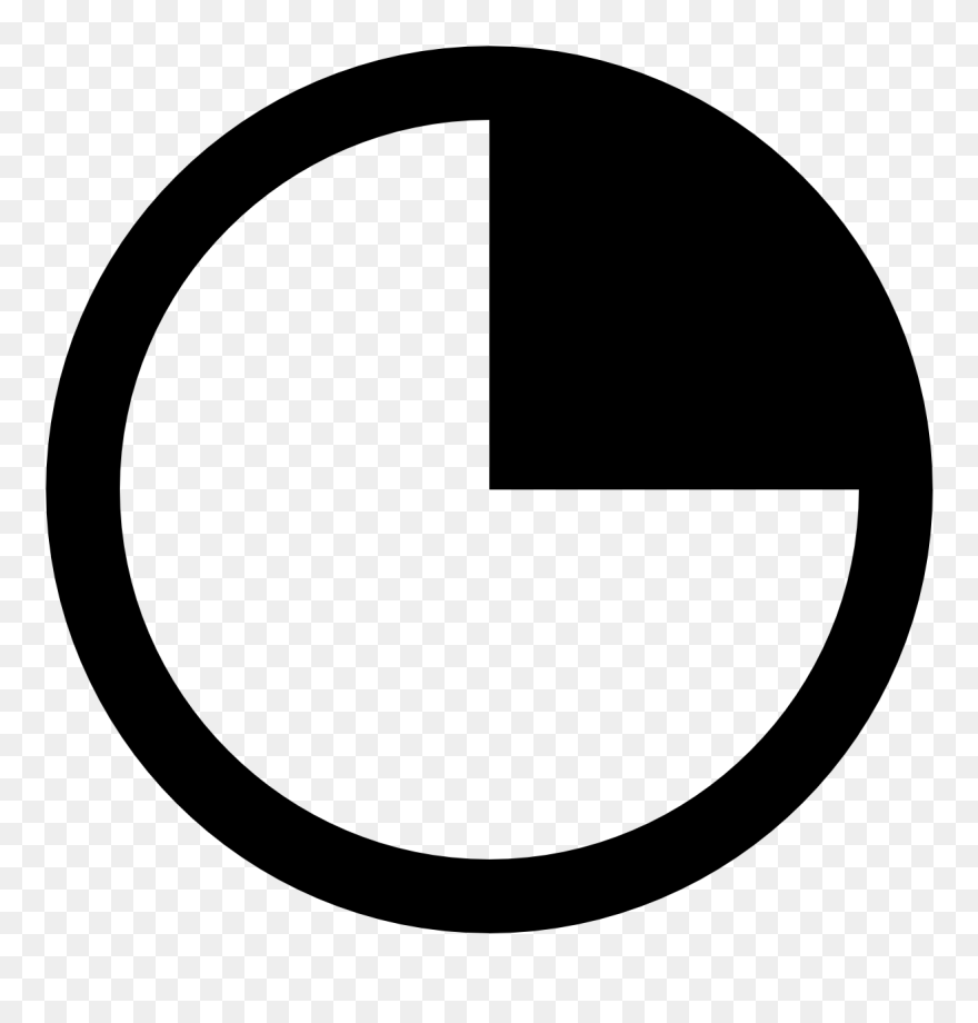 90 Degrees Filled Icon - Icon Clipart