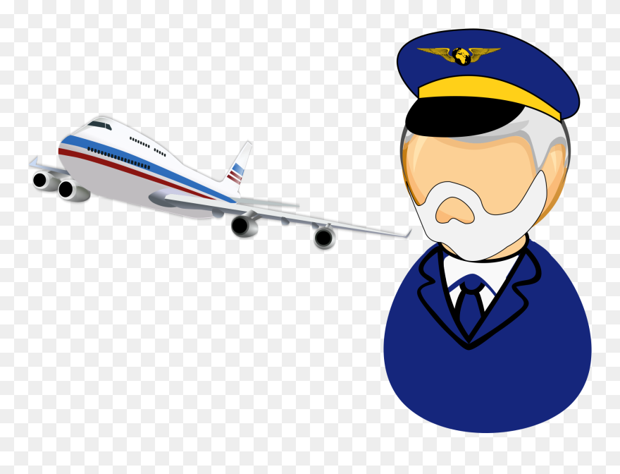 Transparent Pilot Hat Png - Airplane Pilot Clip Art