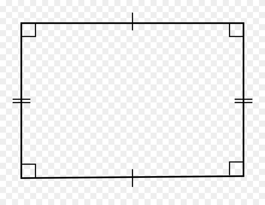 4 Right Angle Corners But Not 4 Equal Sides Clipart