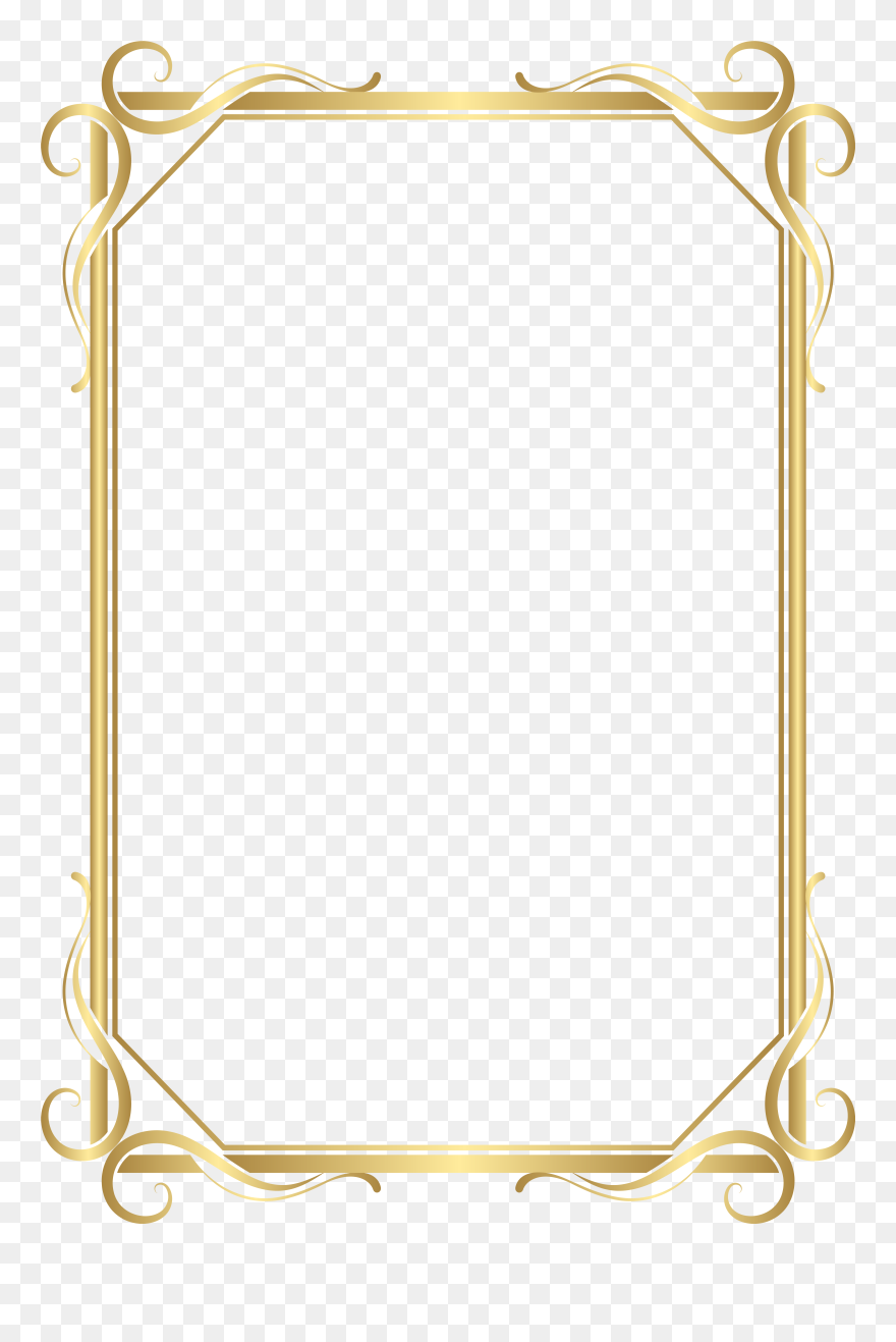 Gold Frame Clipart High Resolution - Frame Border Png Transparent
