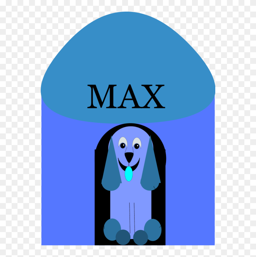 Puppy Inside Doghouse - Clip Art - Png Download
