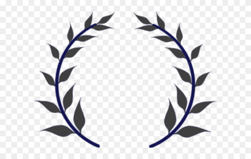 Silhouette Of A Wreath Clipart