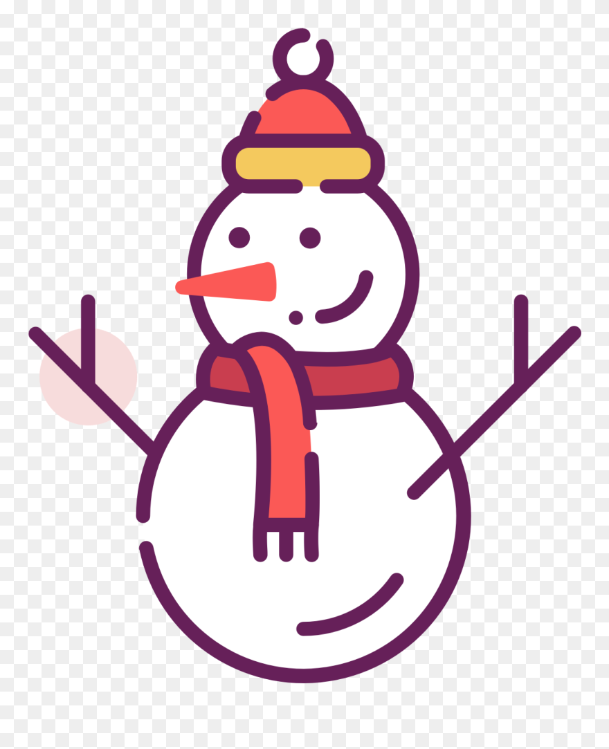 Transparent Snowmen Clipart - Clip Art Christmas Design - Png Download