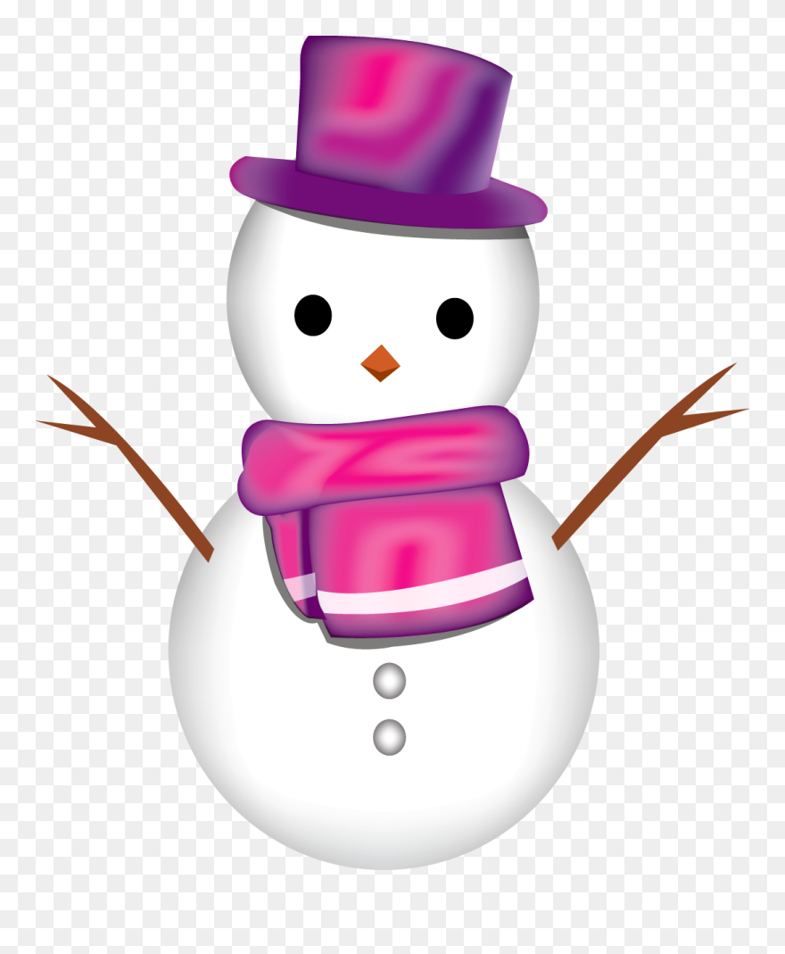 Snowman Clipart Transparent Background - Clipart Transparent Background Snowman Red - Png Download