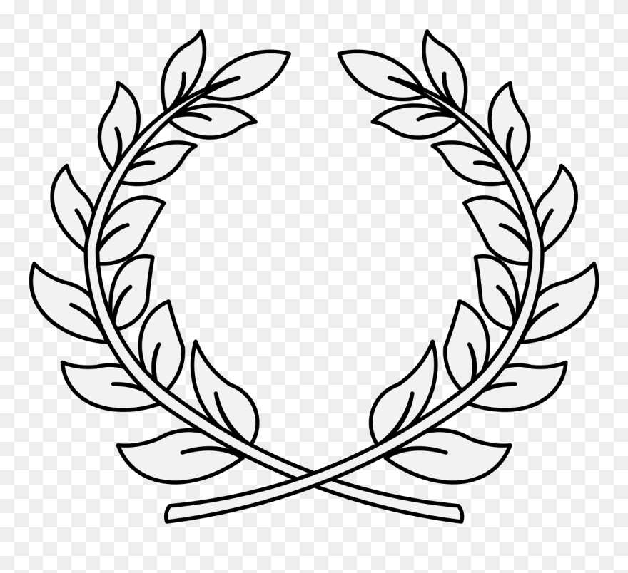 Wreath Line Drawing Transparent Background Clipart