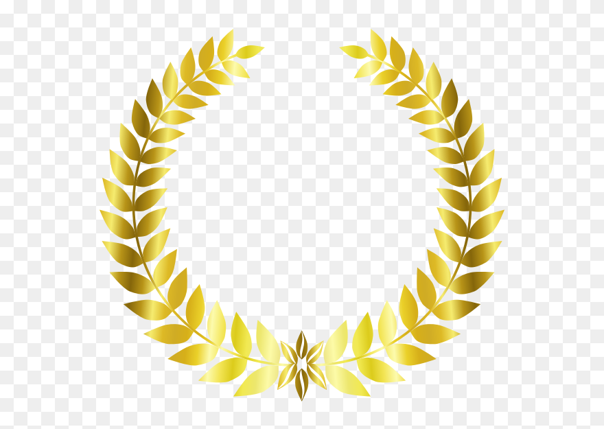 Gold Laurel Wreath - Gold Laurel Wreath Png Clipart
