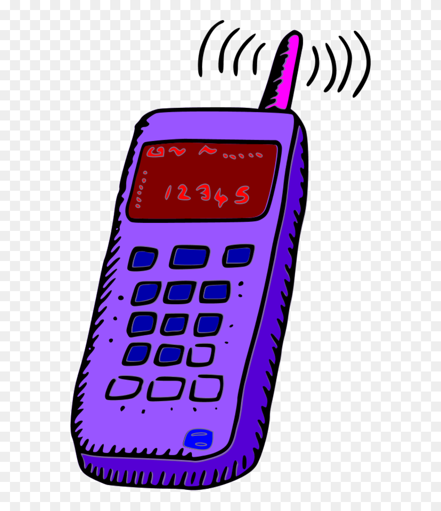 Analogue Mobile Phone - Cellphone Clip Art Png Transparent Png