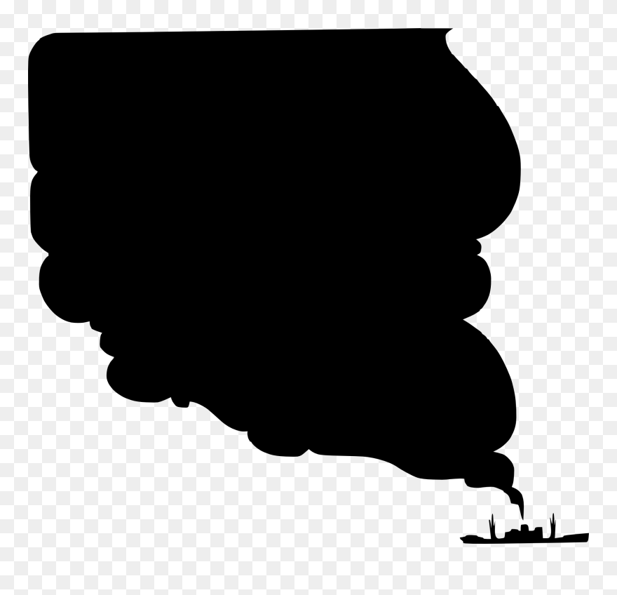 Silhouette Smoke Clipart - Png Download