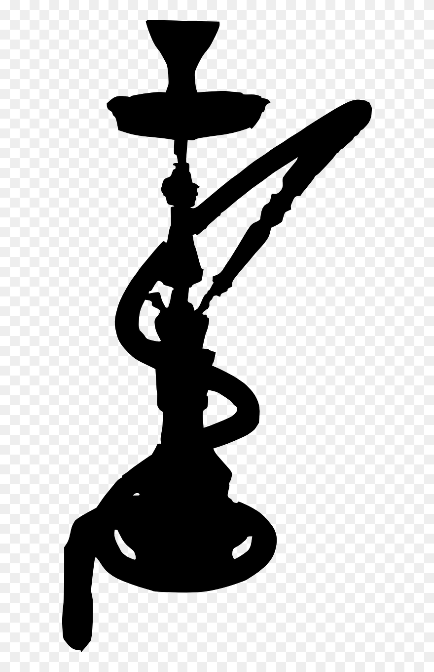 Transparent Smoke Silhouette Png - Hookah Silhouette Clipart