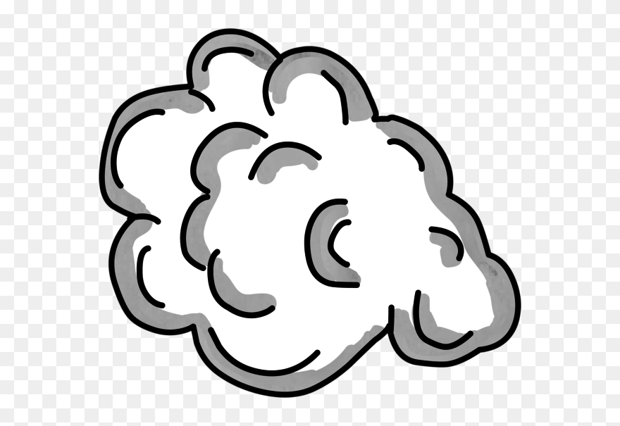 Cloud Rocket Left - Smoke Cloud Clipart Png Transparent Png