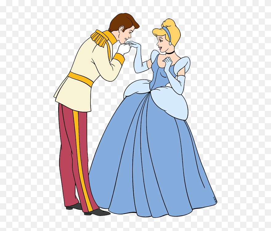 Cinderella And Prince Charming Clip Art - Cinderella And Prince Charming Clipart - Png Download