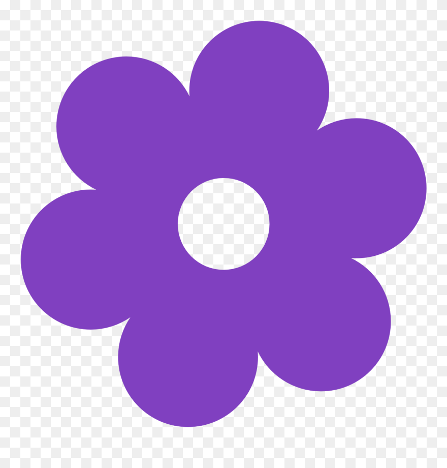 Purple Flower Clipart Png Transparent Png