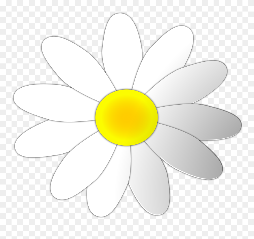 Daisy Flower Clip Art Clipart Clipartix - Daisy Peace Sign - Png Download