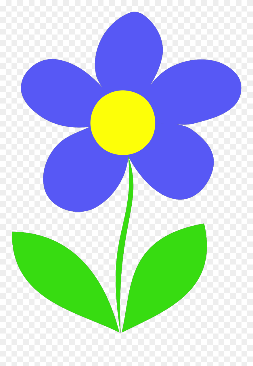 Simple - Flower - Clipart - Flower Clipart - Png Download