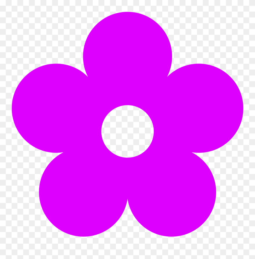 Download Small Flower Clipart - Violet Flower Clipart - Png Download