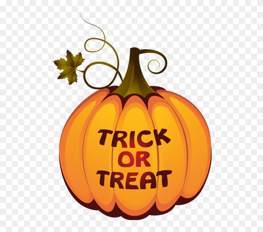 Pumpkin Halloween Trick Or Treating Clip Art - Trick Or Treat Circle - Png Download