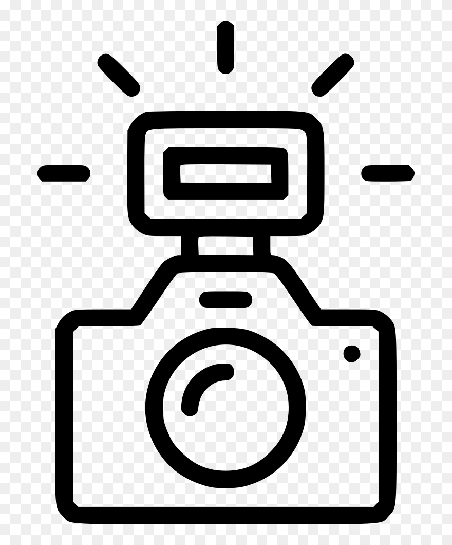 Photo Camera Clipart Flash Icon Png - Camera And Flash Icon Transparent Png