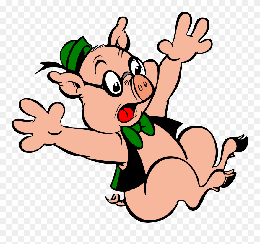 Falling Book Clipart Clip Art Library Stock Clipart - Falling Pig Clipart - Png Download