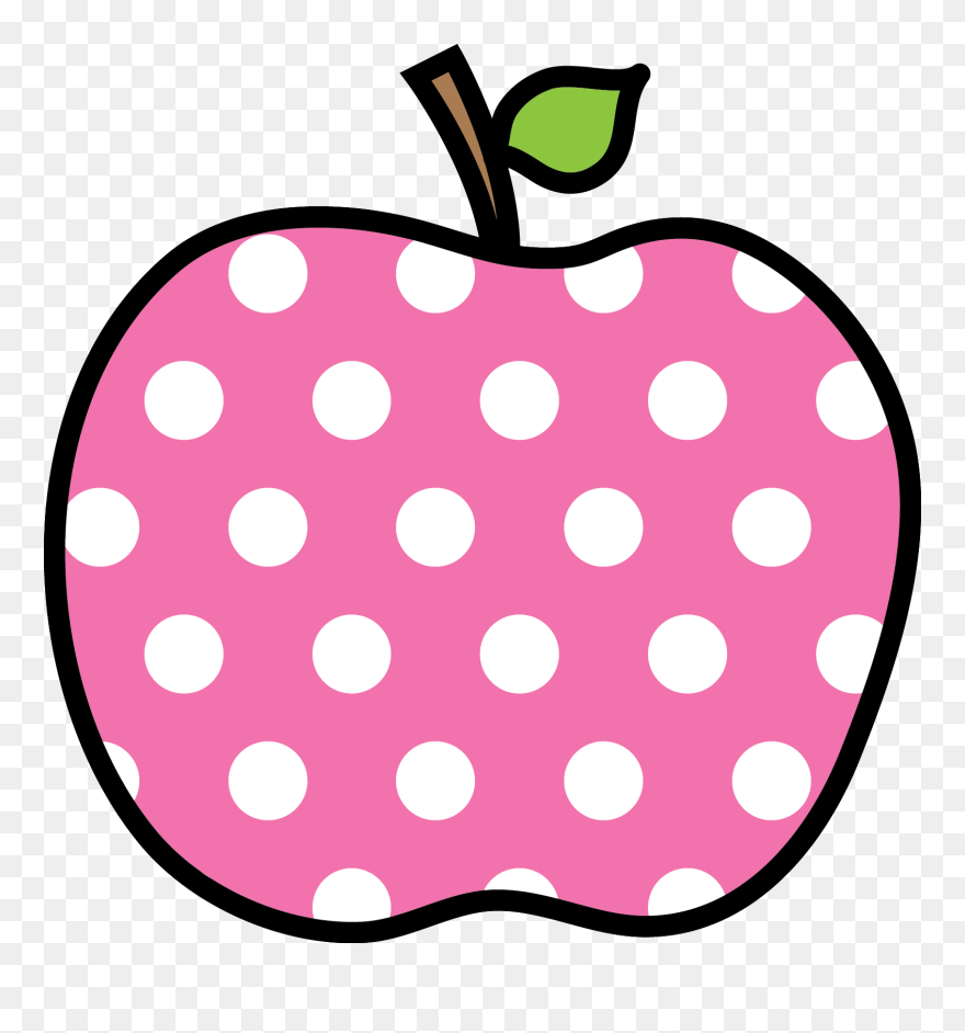Transparent Chevron Pattern Png - Polka Dot Apple Clipart