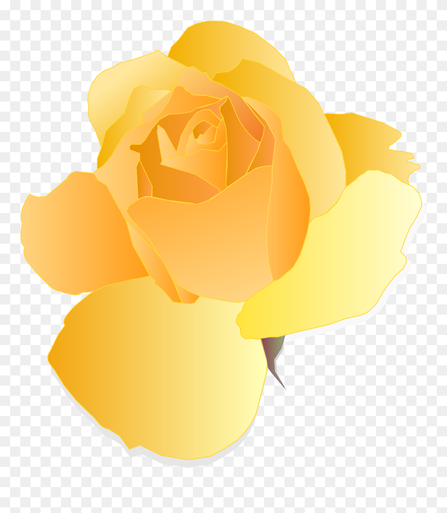 Yellow Rose Clipart Small - Yellow Roses Clipart - Png Download