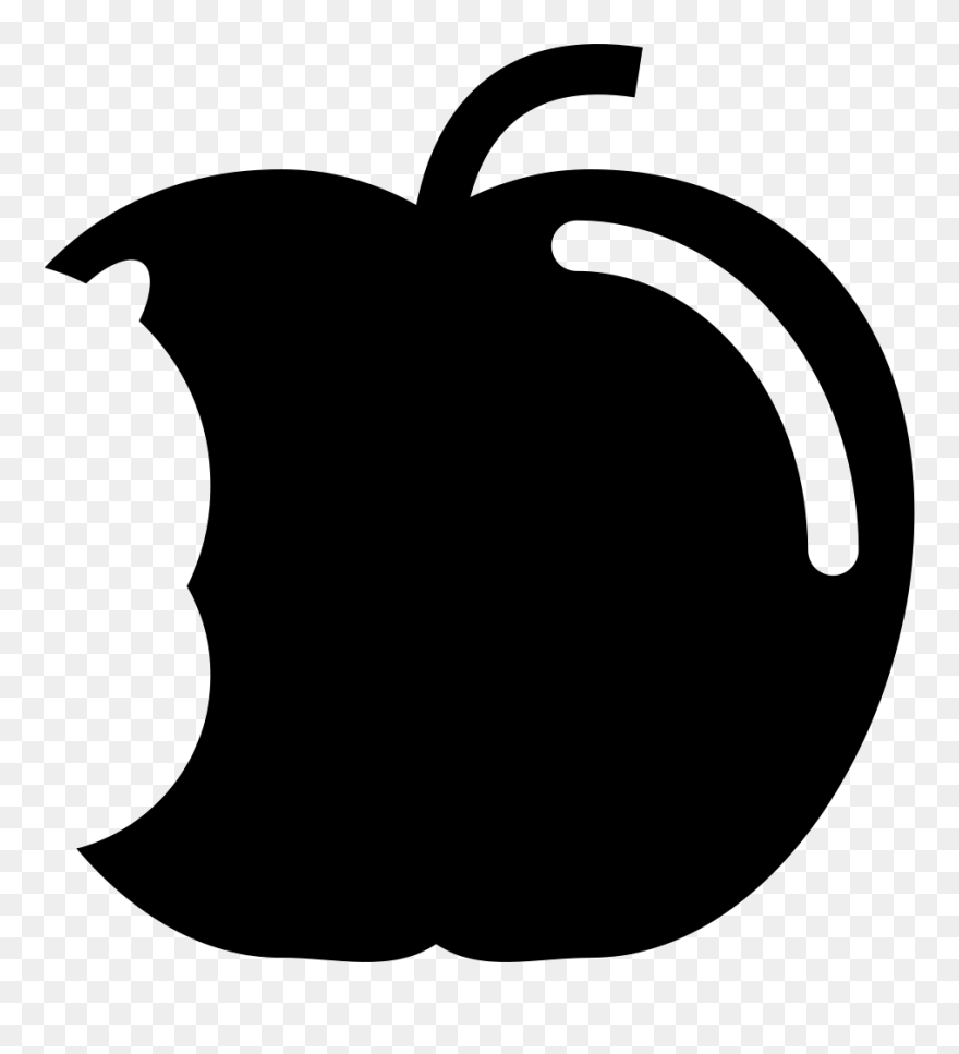 Clip Art Apple Computer Icons Vector Graphics Image - Bitten Apple Silhouette Png Transparent Png