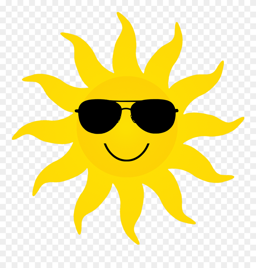 Sun Clipart - Transparent Sun With Shades Png