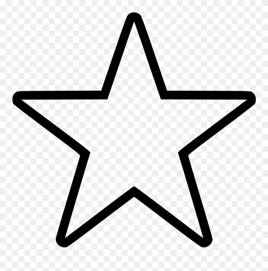 Transparent Star Clipart Outline - Transparent Star Outline Clipart - Png Download