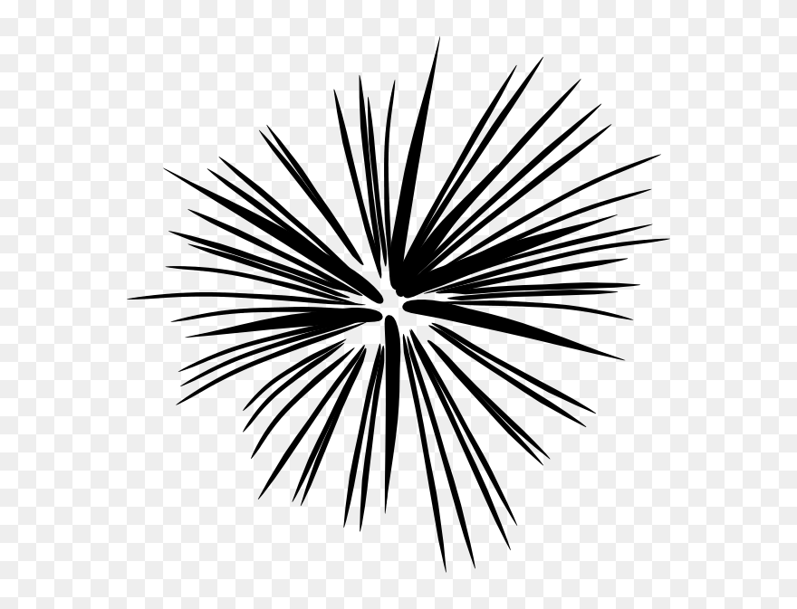 Transparent Black Firework Clipart - Transparent Background Fireworks Cartoon Png