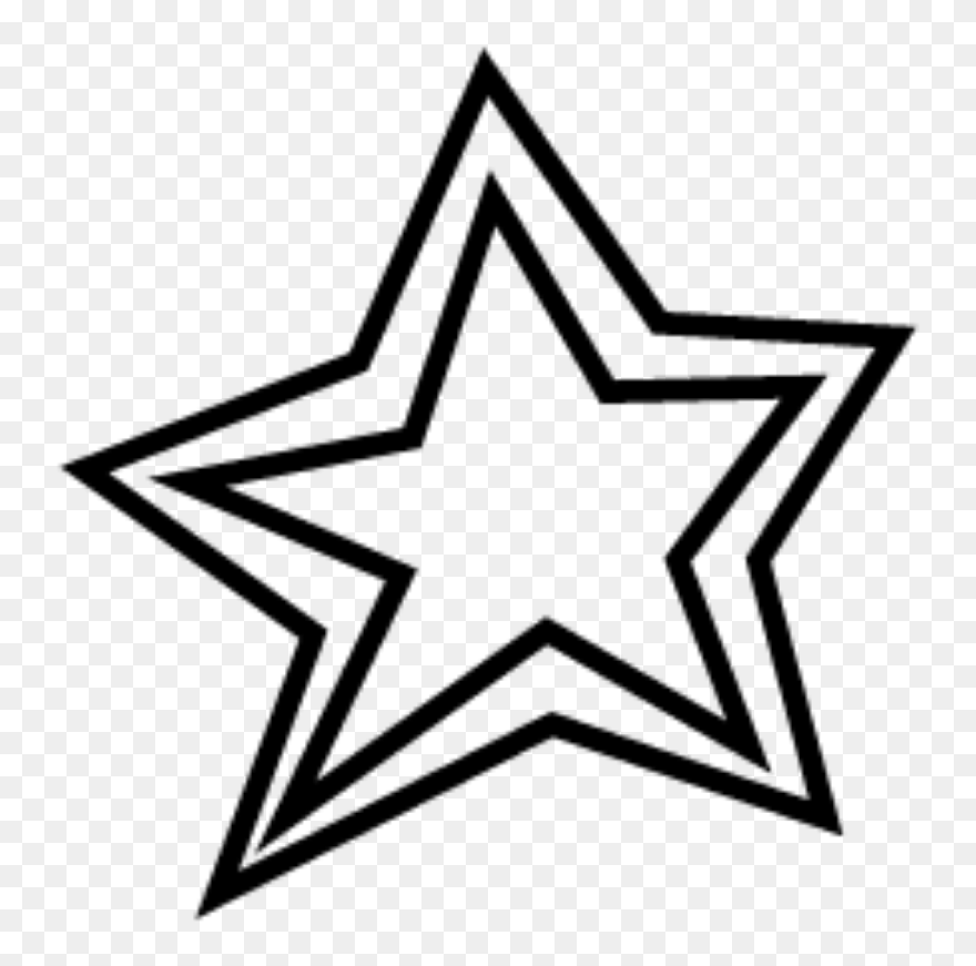 Stars Clipart Doodle - White Star Doodle Png Transparent Png