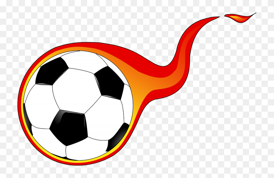 Flaming Football Clipart Boule Soccer Football Images - Moving Soccer Ball Transparent - Png Download