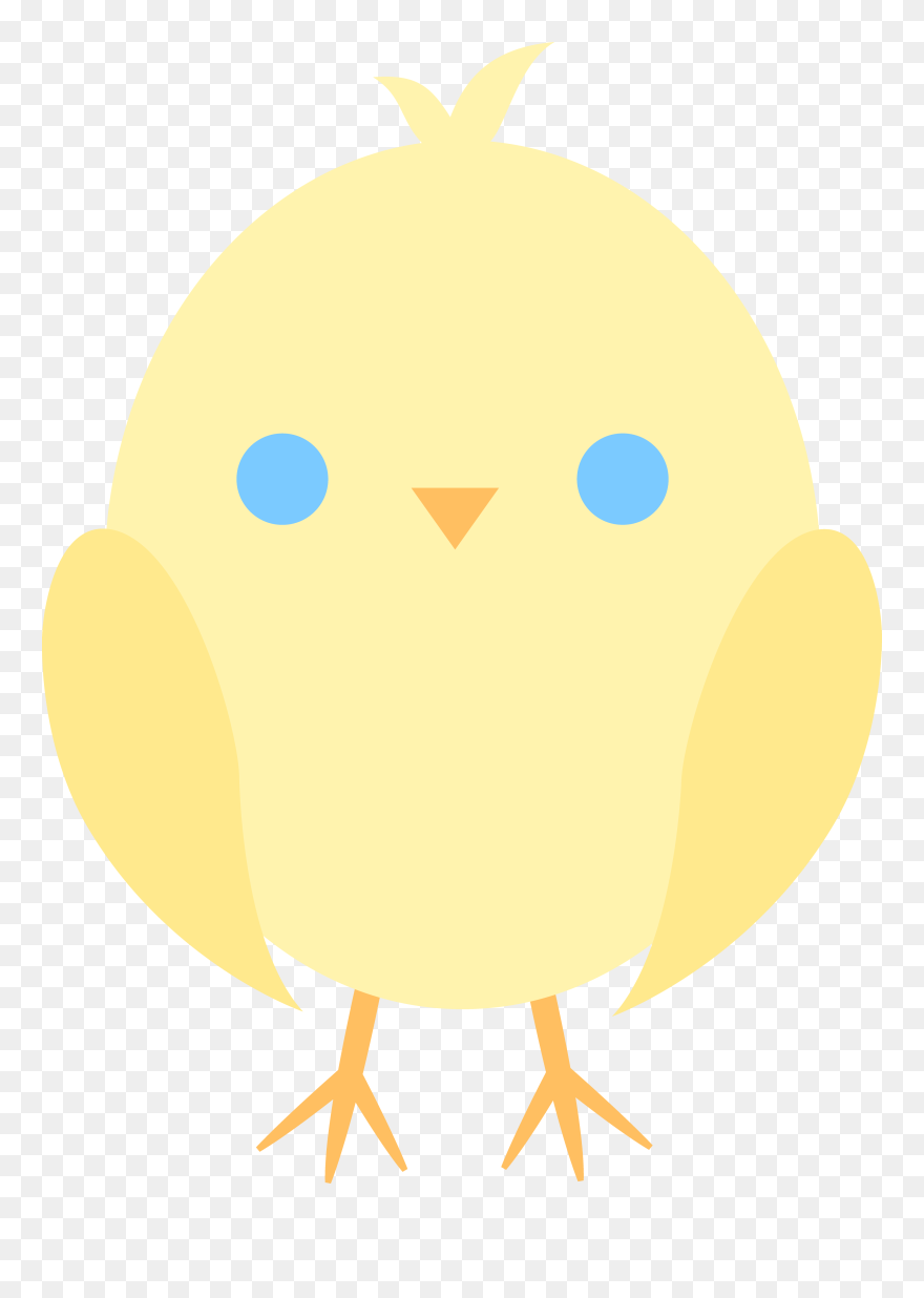 Cute Clipart Baby Chicken - Baby Chick Cartoon - Png Download