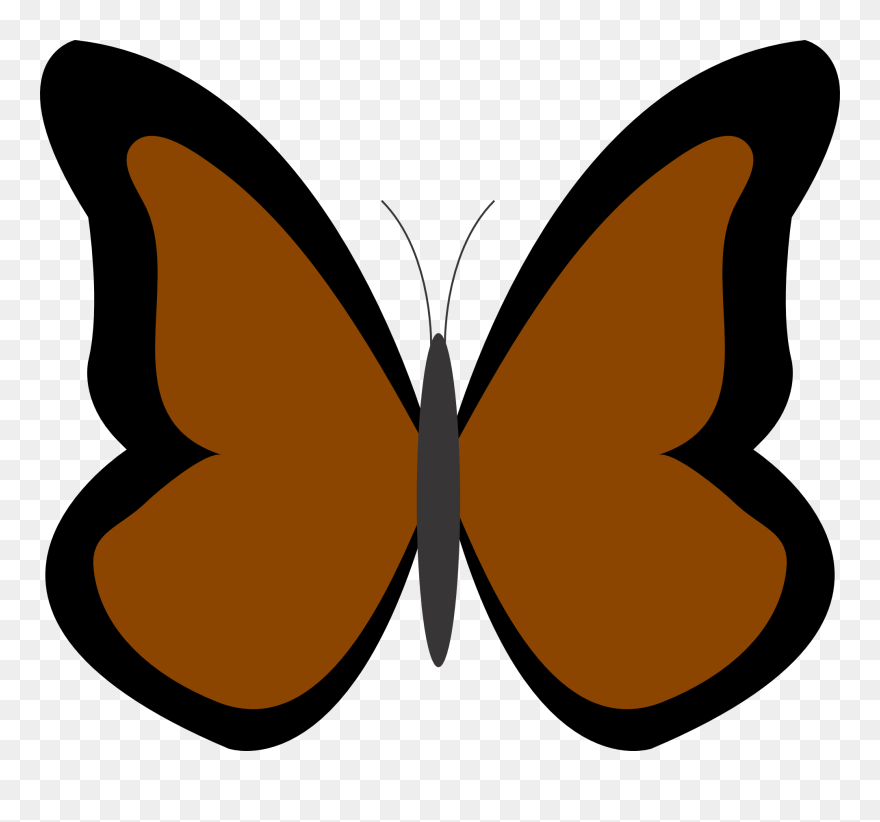 Brown Butterfly Clipart - Butterfly Cliparts - Png Download