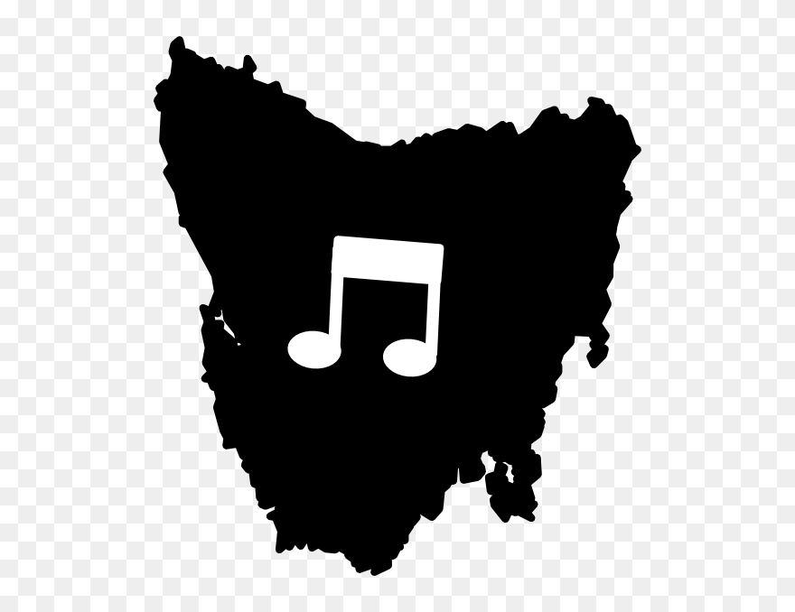 Vector Tasmania Map Outline Clipart