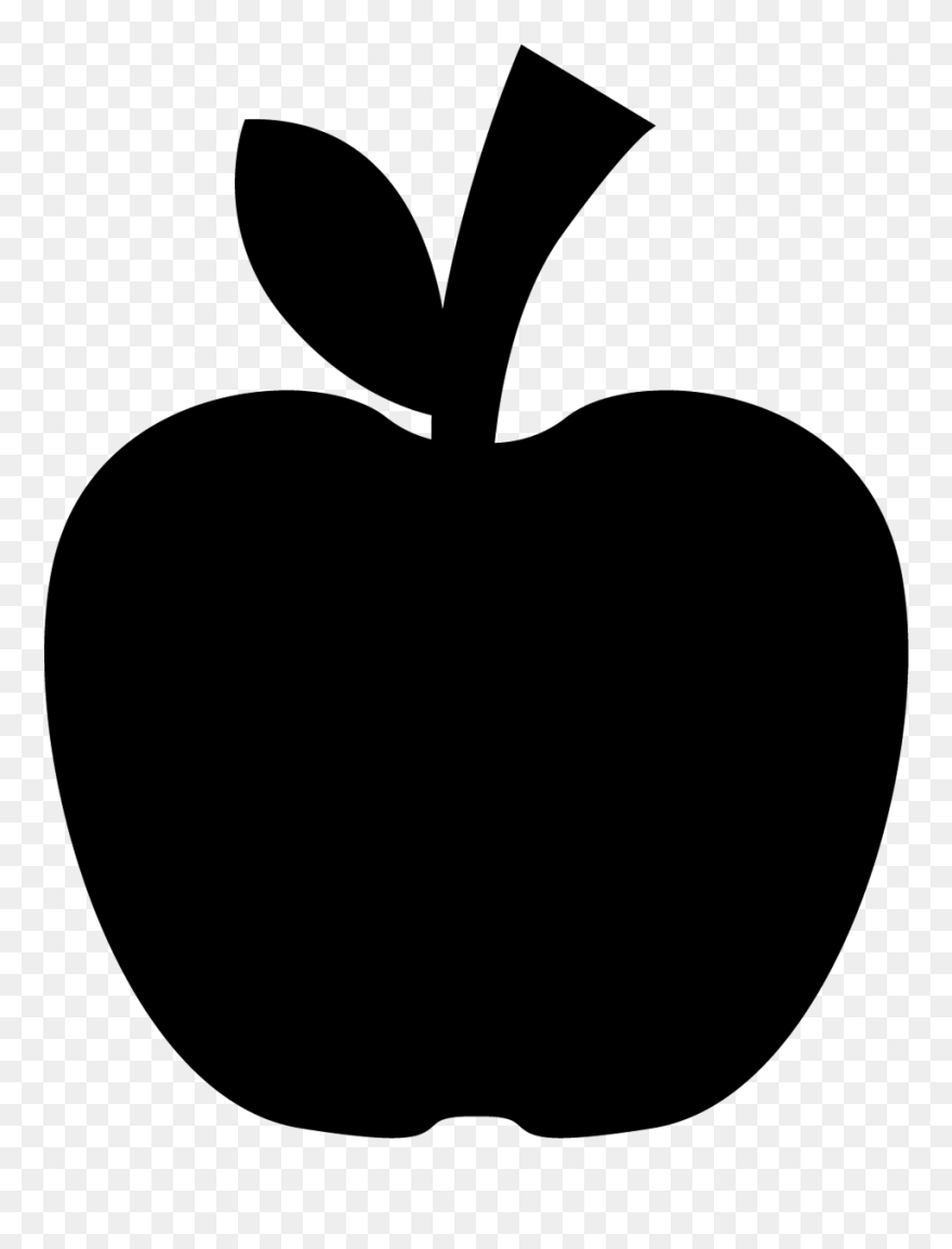Apple Silhouette Png Clipart