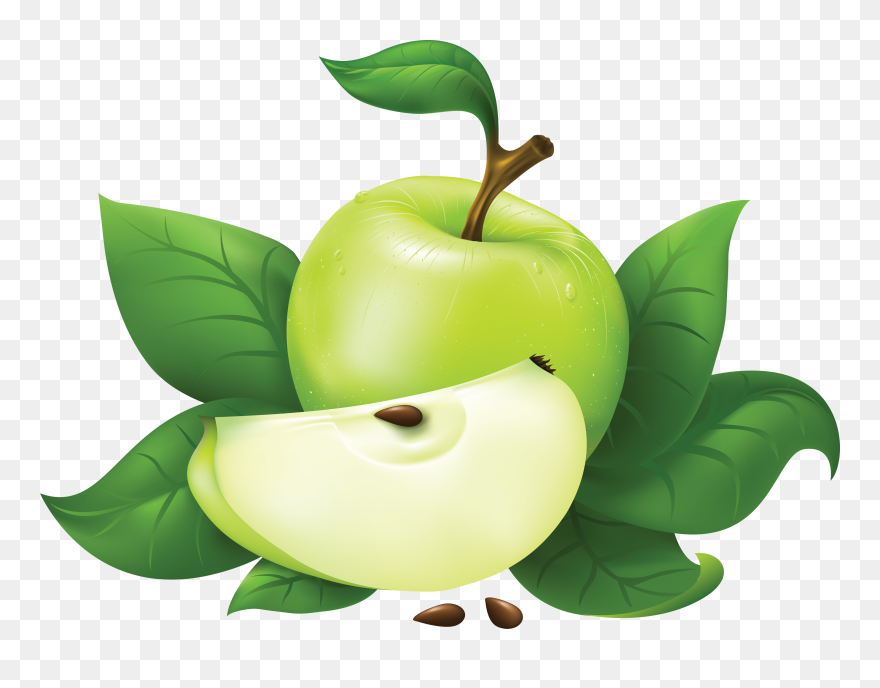 Apple Clipart Grey Jpg Library Stock Green Apple Eleven - Green Apple Images Free - Png Download