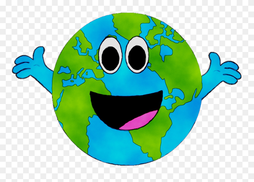 Earth Day Image Illustration Clip Art - Cartoon Earth Day Drawing - Png Download