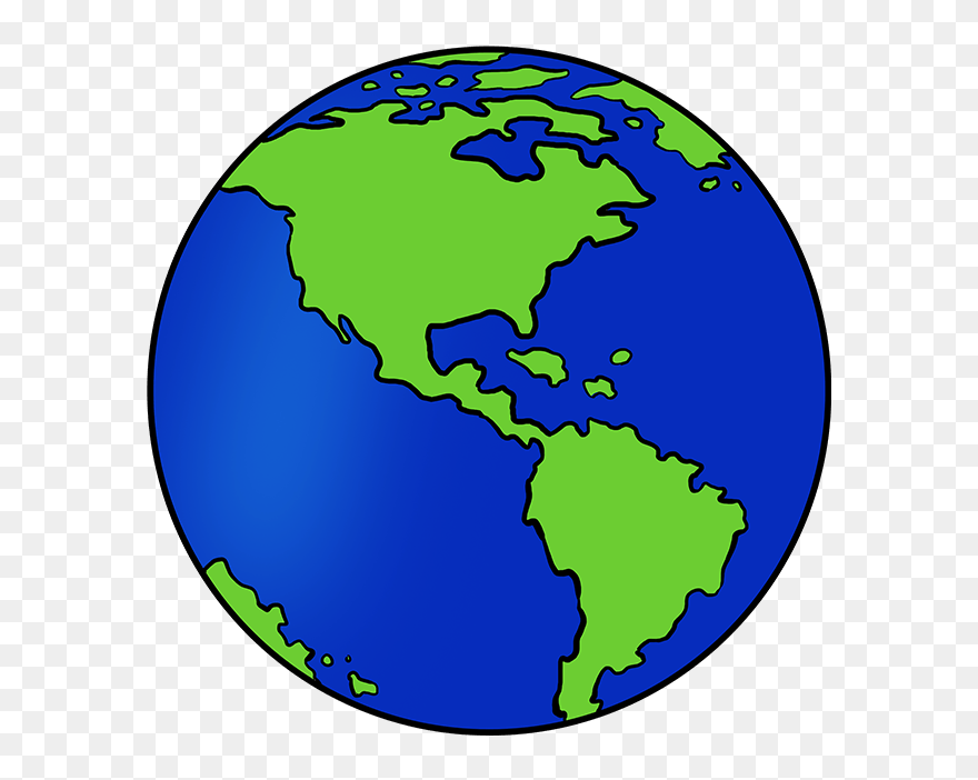 Earth Clip Drawing Transparent Png Clipart Free Download - Drawing Picture Of Earth