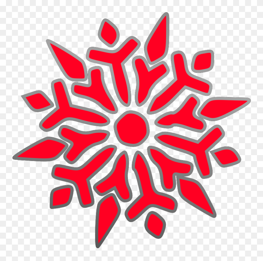 Snowflake Kaleidoscope Svg Clip Arts - Transparent Background Snowflake Clipart Png